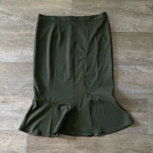 COPY - Jemma Women's Green Peplum Hem Pencil Skirt